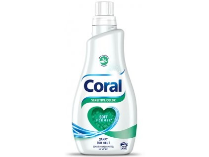 Coral Sensitive prací gel pro citlivou pokožku 1,1 L, 22 dávek